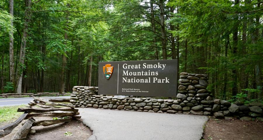 national park sign