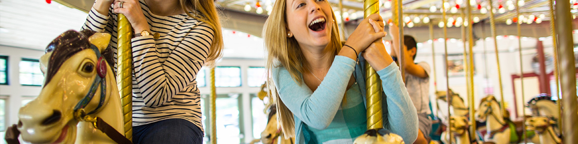 Family Fun on the Providence merry-go-round carousel
