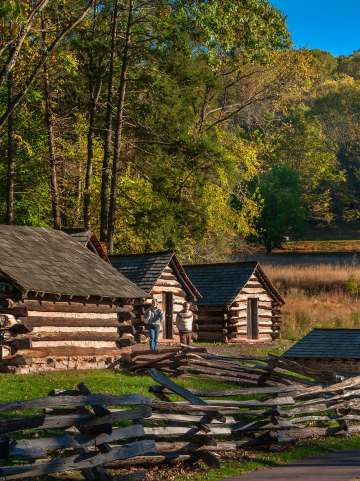 Valley Forge Park Cabins Fall