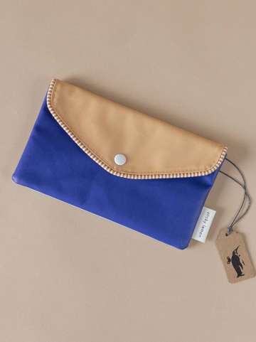 Blue and brown wallet