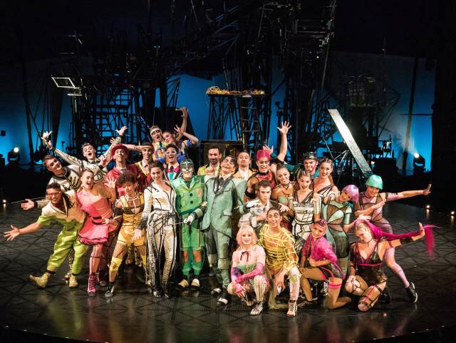 Group image of the performers from Cirque du Soleil BAZZAR