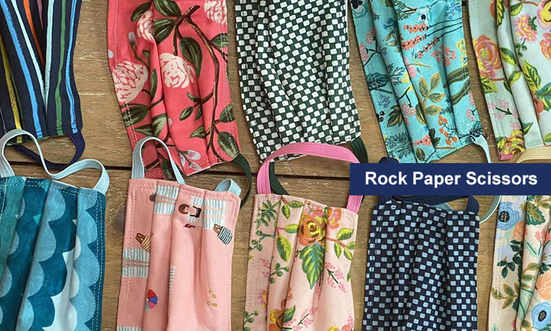 Rock Paper Scissors Face Masks