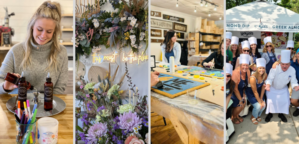 Collage of classes you can enjoy in Lake Geneva.