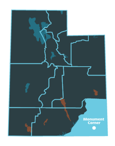 Monument Corner Region Map with no city name
