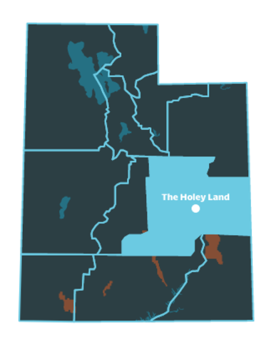 The Holey Land Region Map with no city name
