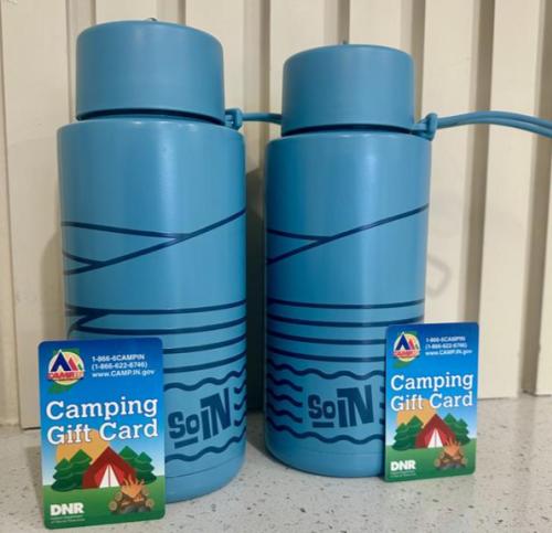 SoIN water bottles & Indiana State Parks gift cards