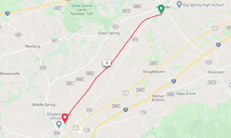 Cumberland Valley Rail Trail - Newville to Shippensburg