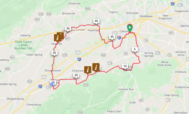 Carlisle to Newville - Half-Century Loop