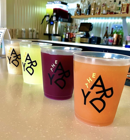 frozen slushy drinks at Covington Yard