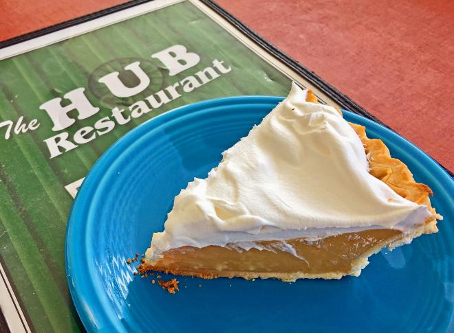 Butterscotch Pie - The Hub Restaurant - Rocky Mount, VA