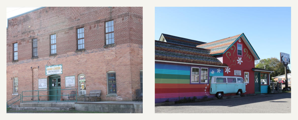 Exterior Of Sand Creek Brewing Co. and Gathering Grounds in Black River Falls, WI