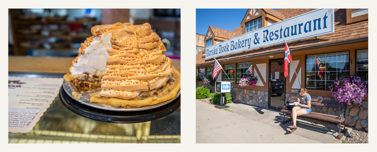 Pastry And The Store Exterior Of Norske Nook in Osseo, WI
