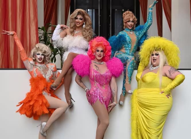 I heart drag brunch at Hyatt Palm Springs