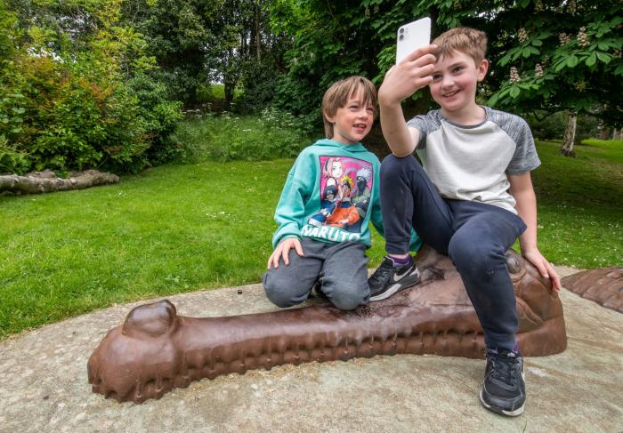 Two young boys in Pannett Park