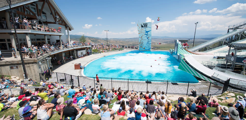 Utah Olympic Park Aerial Show