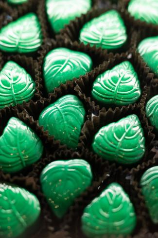 green leaf candies