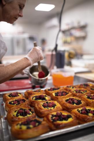 fruit tart pastries at Bresnan