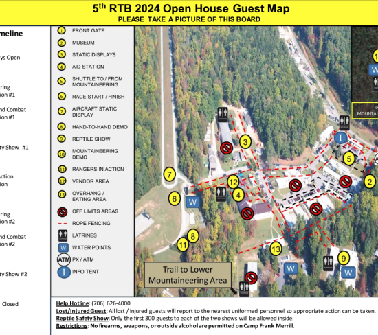 Map to Ranger Open House