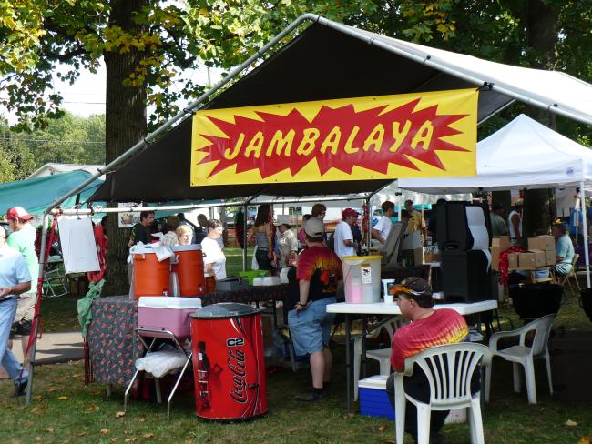 Jambalaya stand at Bowers Chile Pepper Food Festival