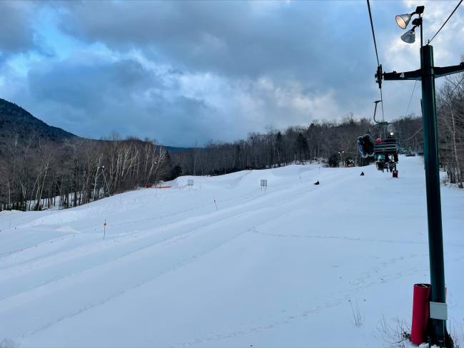 On the Chairlift at Loon