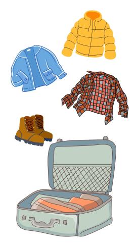 Packing for fall - Blog Post Graphic