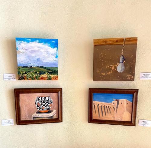 Artwork on display at Heirloom Cafe