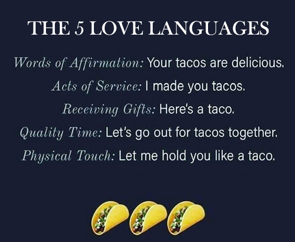 Taco Love Language Graphic