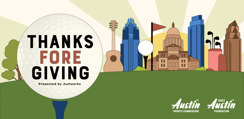 Thanks Fore Giving event graphic.
