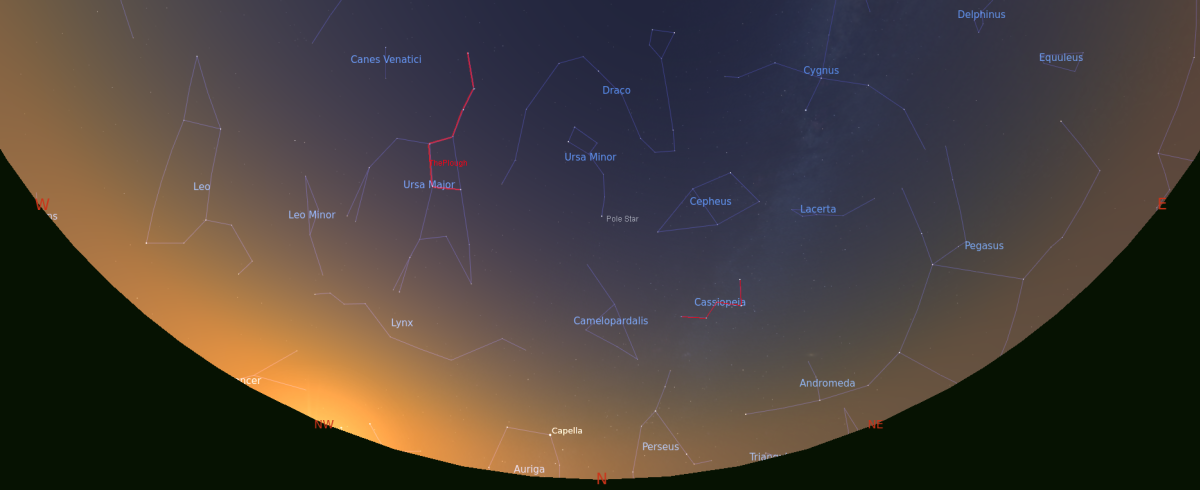 Stellarium June North