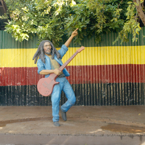 Bob Marley Statue at Trenchtown culture yard
