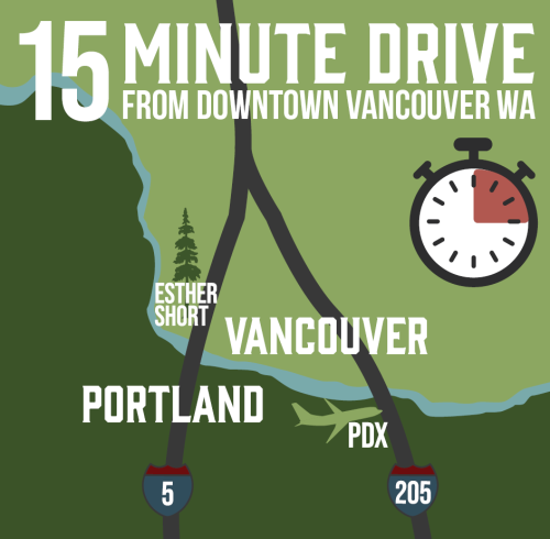 PDX to Vancouver Map