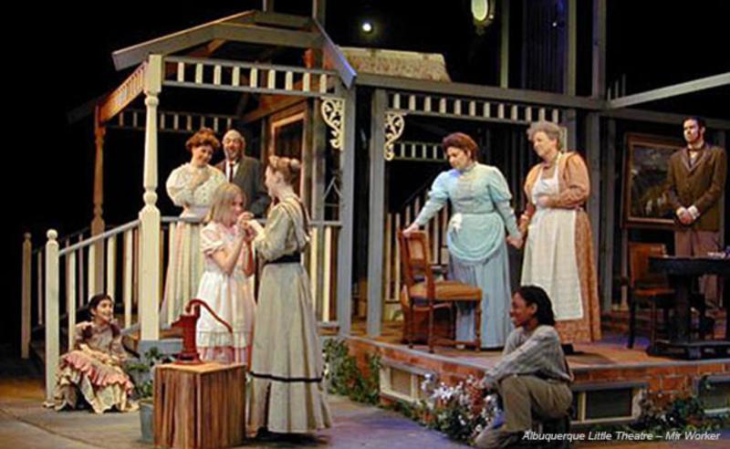 A performance at Albuquerque Little Theatre.