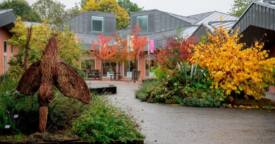 View of the entrance to Ruthin Craft Centre