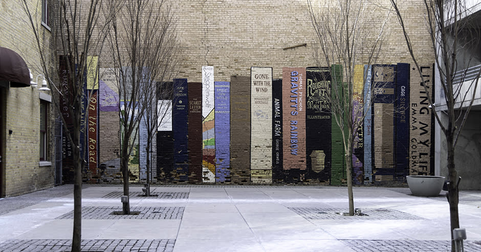 The Book Mural in downtown Salt Lake City