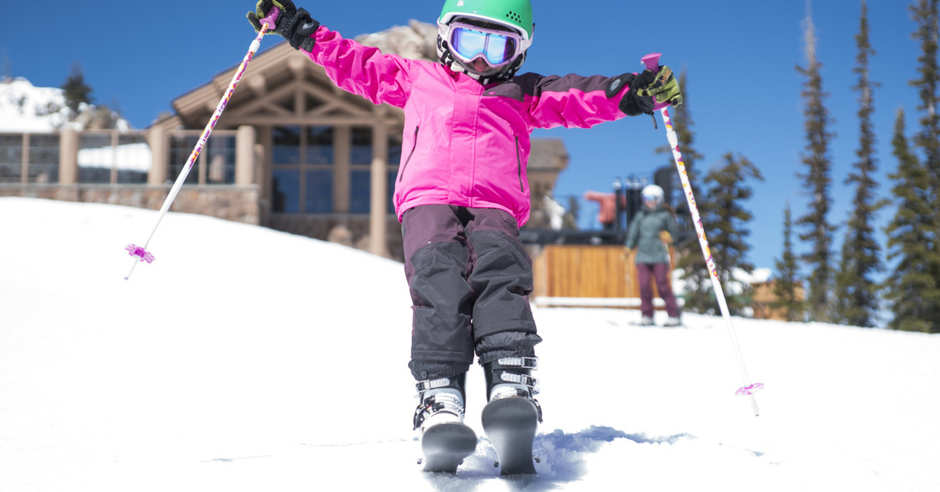 Kid Skiing