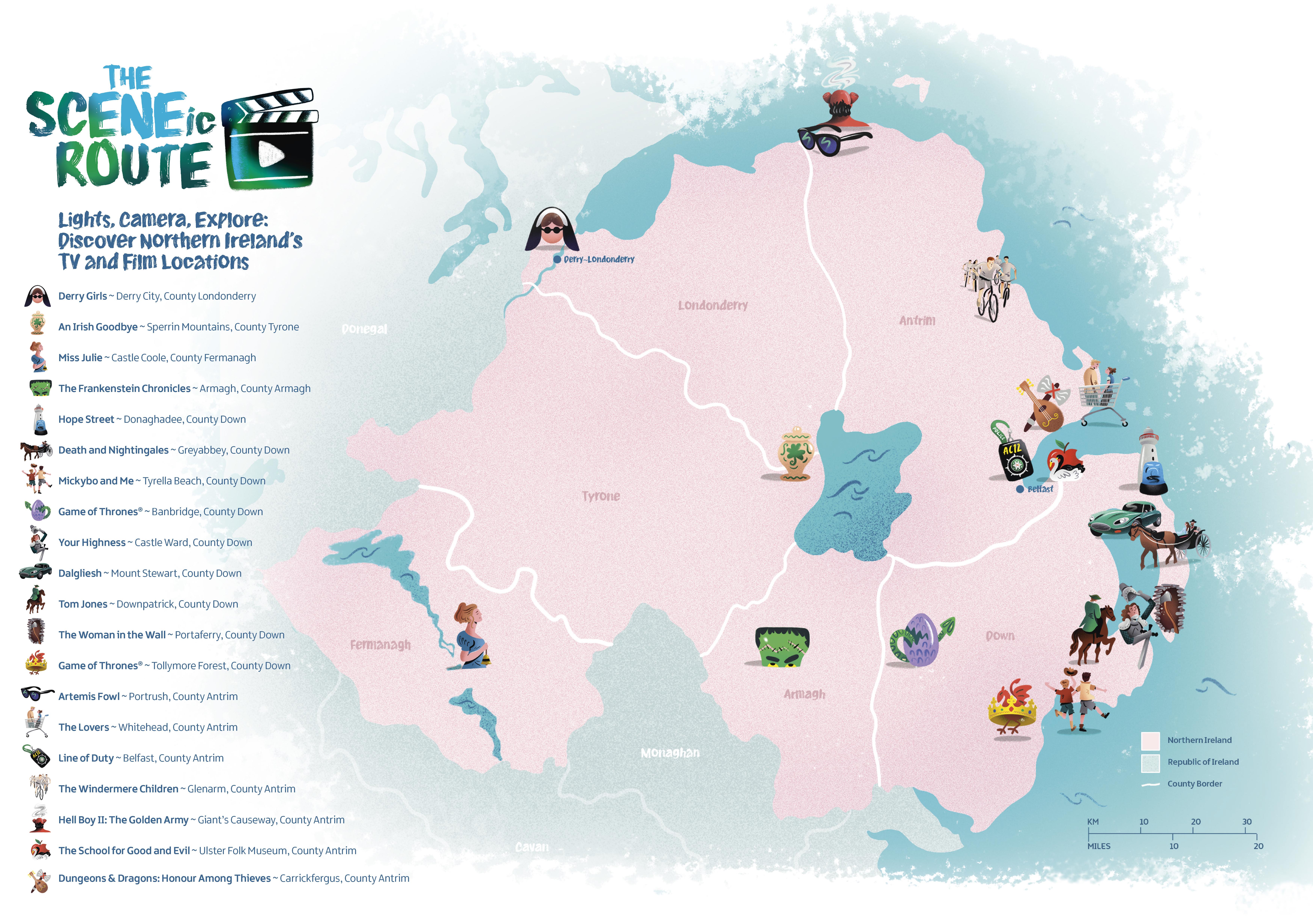 image of map drawing for The Scenic Route