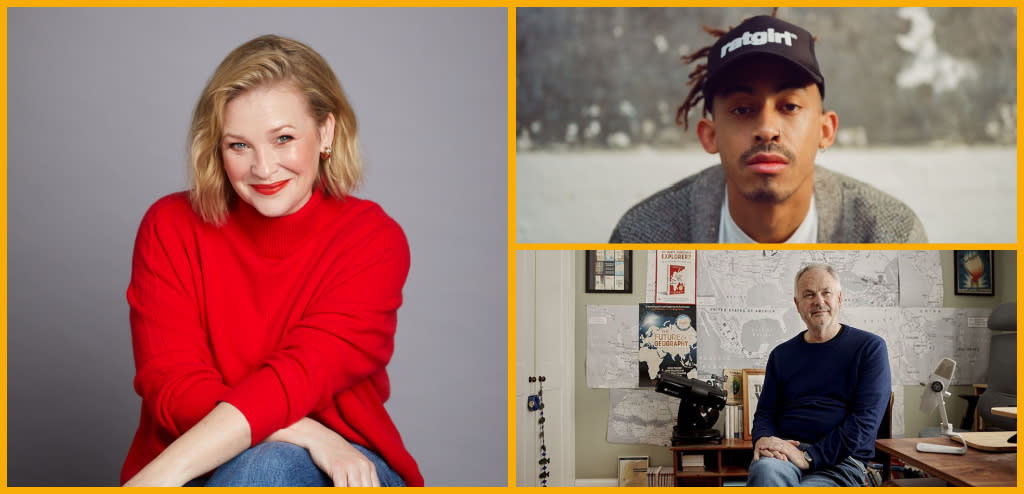 Collage (left to right) Joanna Page, Jordan Stephens, Tim Marshall