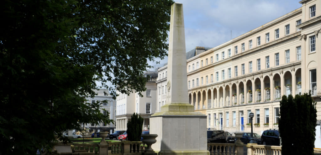 Memorial landmark outside Municipal Offices, Cheltenham