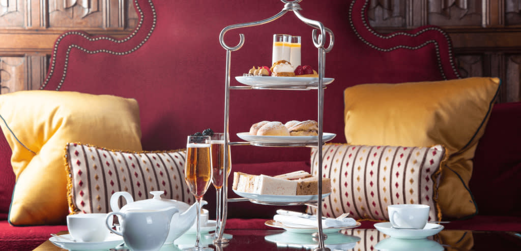 Afternoon tea at Ellenborough Park Hotel in Cheltenham.