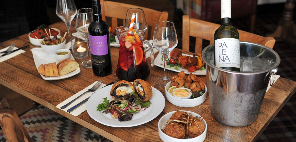 Food dishes served at Tailors in Cheltenham.