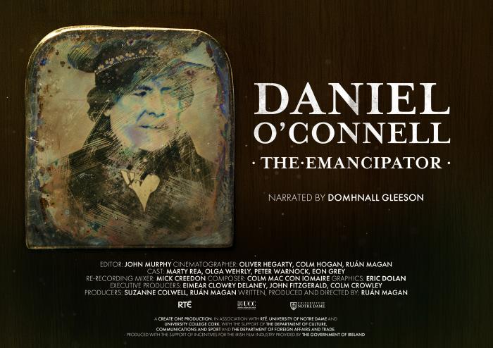 Documentary Poster Daniel O'Connell The Emancipator 2025 Ruán Magan Create One Films