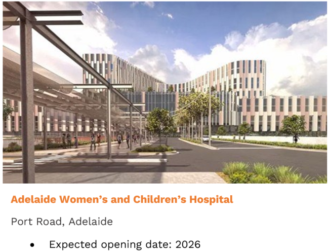 Adelaide Redevelopment of Adelaide Women's and Children's Hospital