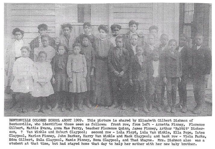 Bentonville Colored School About 1909