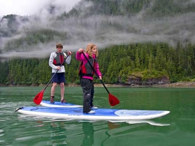 Stand-up Paddle Boarding on an Alaska Adventure Cruise