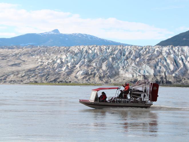 Wide Shot - Taku Glacier Airboat