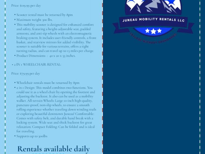 Juneau Mobility Rentals Brochure