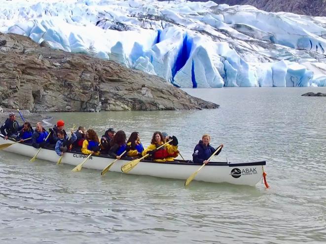 Glacier Canoe Paddle & Trek