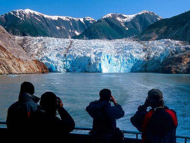 Passengers Viewing Glacier