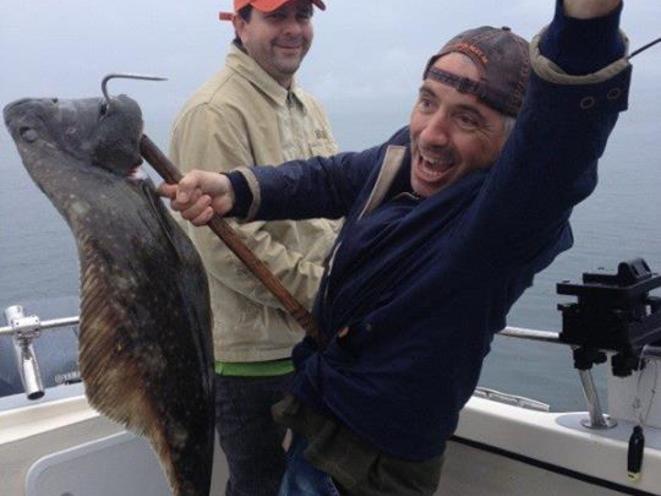 Catching the halibut!