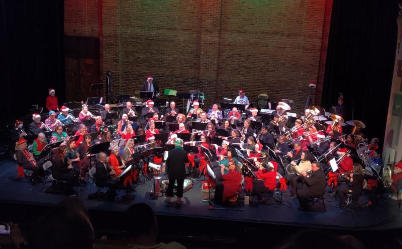 The Albuquerque Concert Band performs a holiday show at the Kimo.